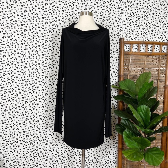 Norma Kamali | All In One Multi Wear Black Occasion Cocktail Work Travel Dress M - Picture 2 of 3